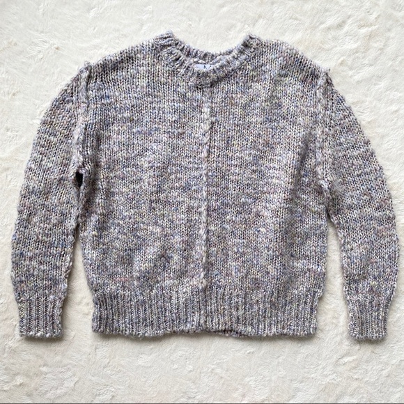 Magaschoni wool blend speckled textured chunky knit sweater size small - Picture 1 of 7